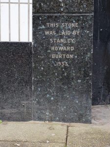 Former Burton foundation stone, Carlisle, 2023