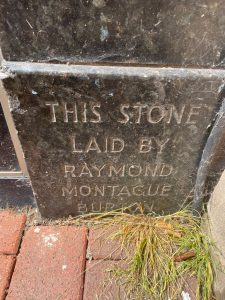 Former Burton foundation stone, Macclesfield, 2023