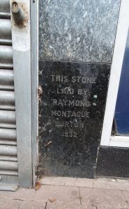 Former Burton foundation stone, Kettering, 2023