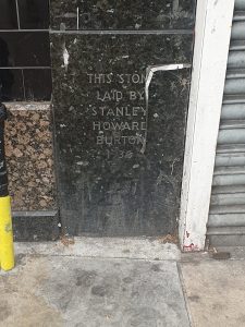 Former Burton foundation stone, Penge, London, 2023