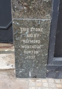 Former Burton store foundation stone, Kirkcaldy, 2023