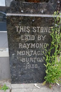 Former Burton store foundation stone, Southgate, London, 2023