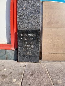 Former Burton store foundation stone, Hamilton, 2024