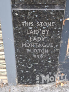 Former Burton store foundation stone, Brentwood, 2026