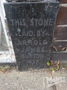 Former Burton store foundation stone, Alfreton, 2026