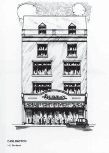 Burton store, 1-3 Northgate, Darlington, from the Burton 25th anniversary booklet