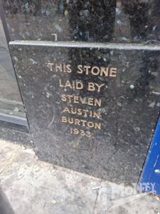 Former Burton store foundation stone, Derby, 2026