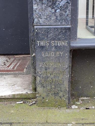 Former Burton foundation stone, Ashington, 2023