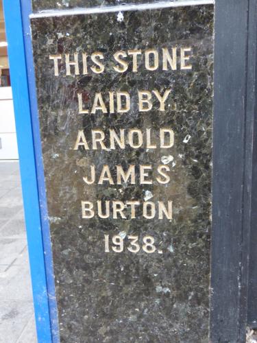 Former Burton store foundation stone, Basingstoke, 2018