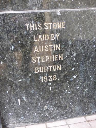 Former Burton store foundation stone, Basingstoke, 2018