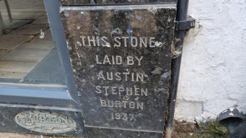 Former Burton foundation stone, Beverley, 2023