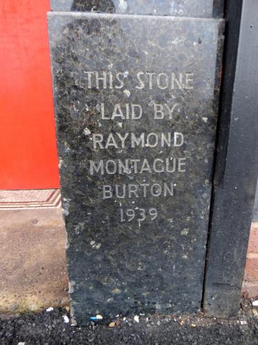 Former Burton store foundation stone, Blackheath, West Midlands, 2018
