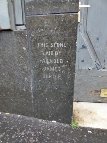Former Burton foundation stone, Cradley Heath, 2017