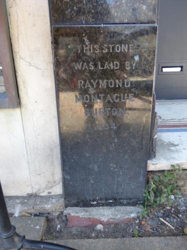 Former Burton store foundation stone, Llandudno, 2018