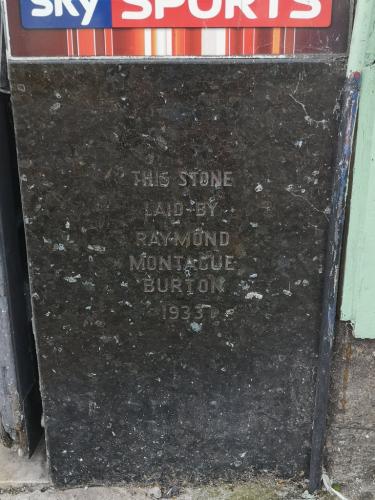 Burton foundation stone, Penzance, 2020