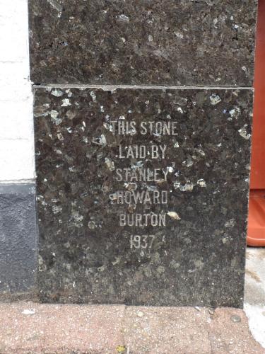 Former Burton foundation stone, Sittingbourne, 2023