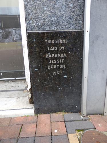 Former Burton store foundation stone, Swindon, 2016