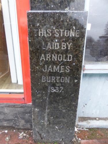 Former Burton store foundation stone, Erdington, Birmingham, 2018